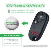 Lots of 5 Remote Car Key Fob Replacement for Honda NHVWB1U523 NHVWB1U521 fits 2003 2004 2005 2006 2007 Pilot